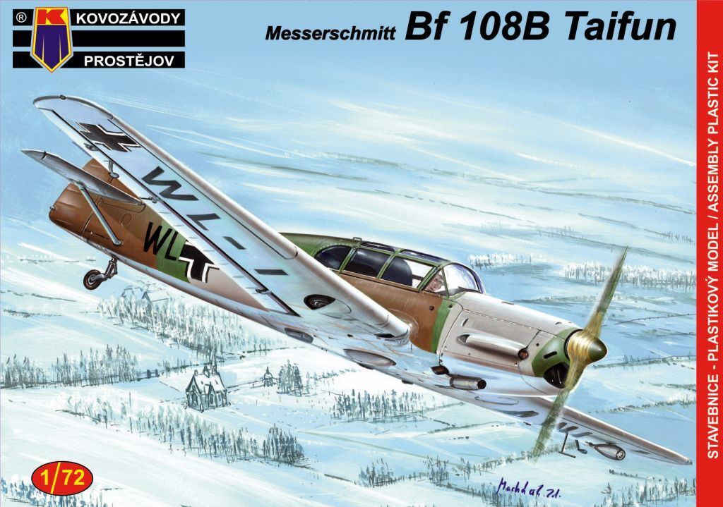 Kovozavody 1/72 Messerschmitt Bf 108B in axis service Plastic Model Kit