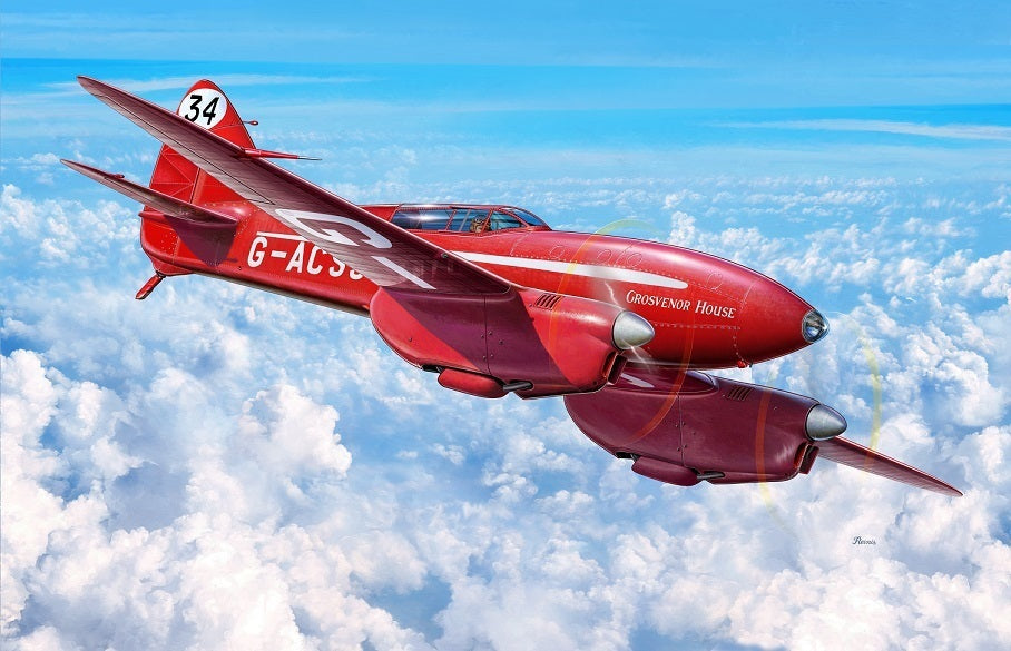 Kovozavody 1/72 DH-88 Comet Racer Plastic Model Kit