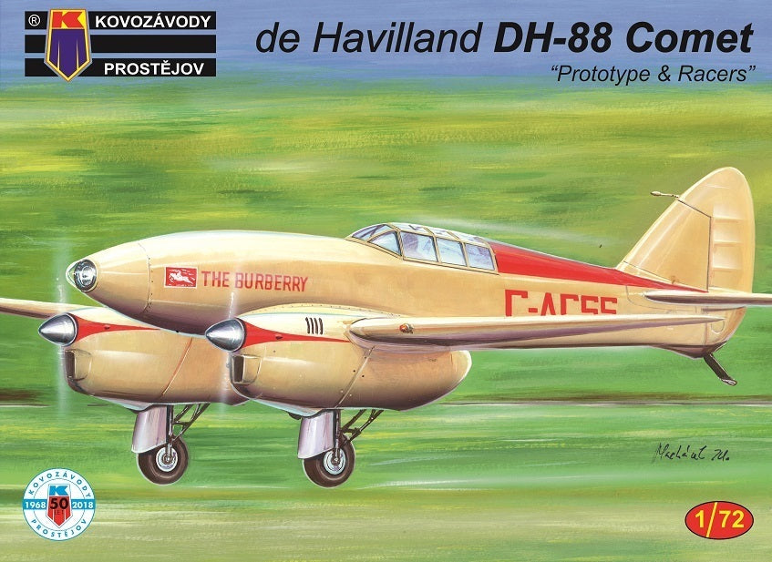 Kovozavody 1/72 DH-88 Comet Prototypes/Racers Plastic Model Kit