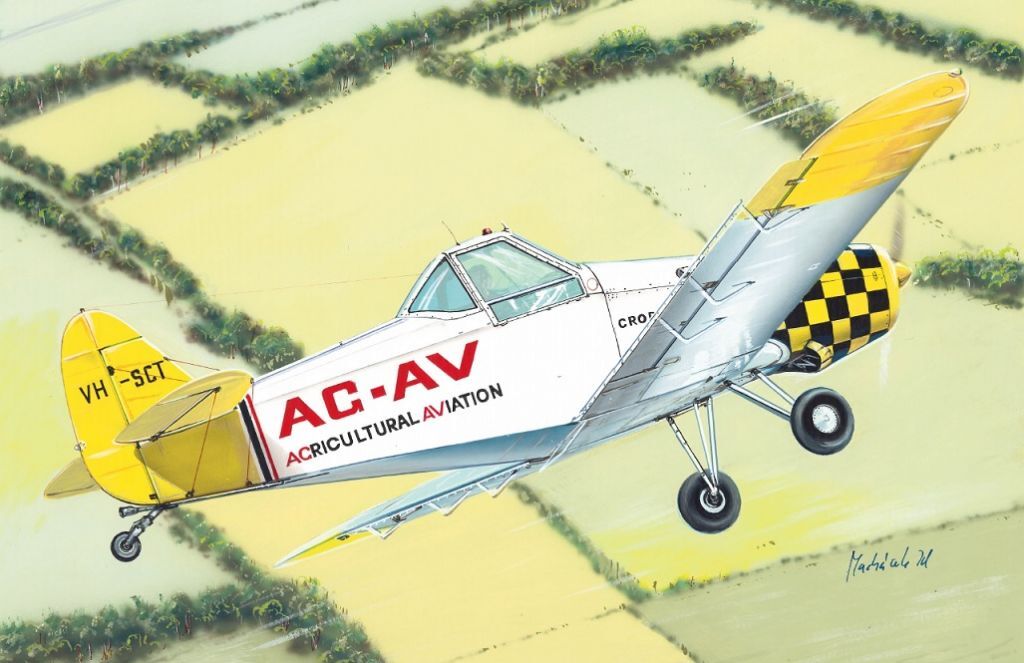 Kovozavody 1/72 Piper Pa-25 Pawneeover Australia Plastic Model Kit