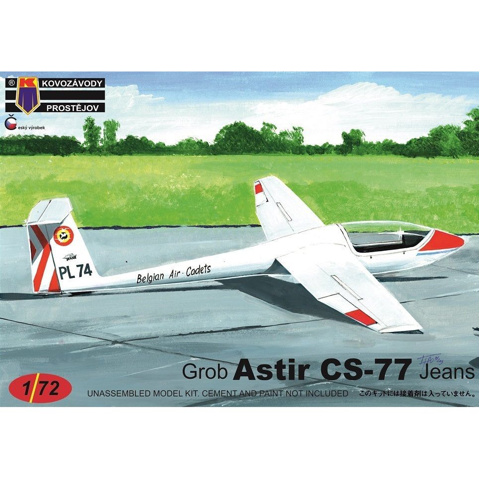 Kovozavody 1/72 Grob Astir CS-77 Jeans Plastic Model Kit