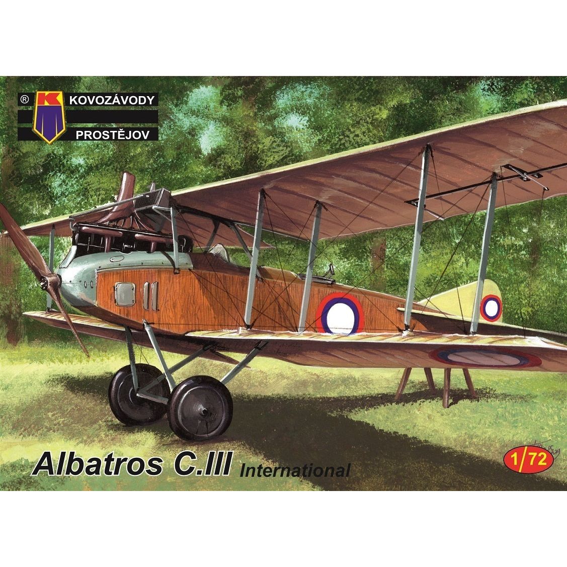 Kovozavody 1/72 Albatros C.III International Plastic Model Kit