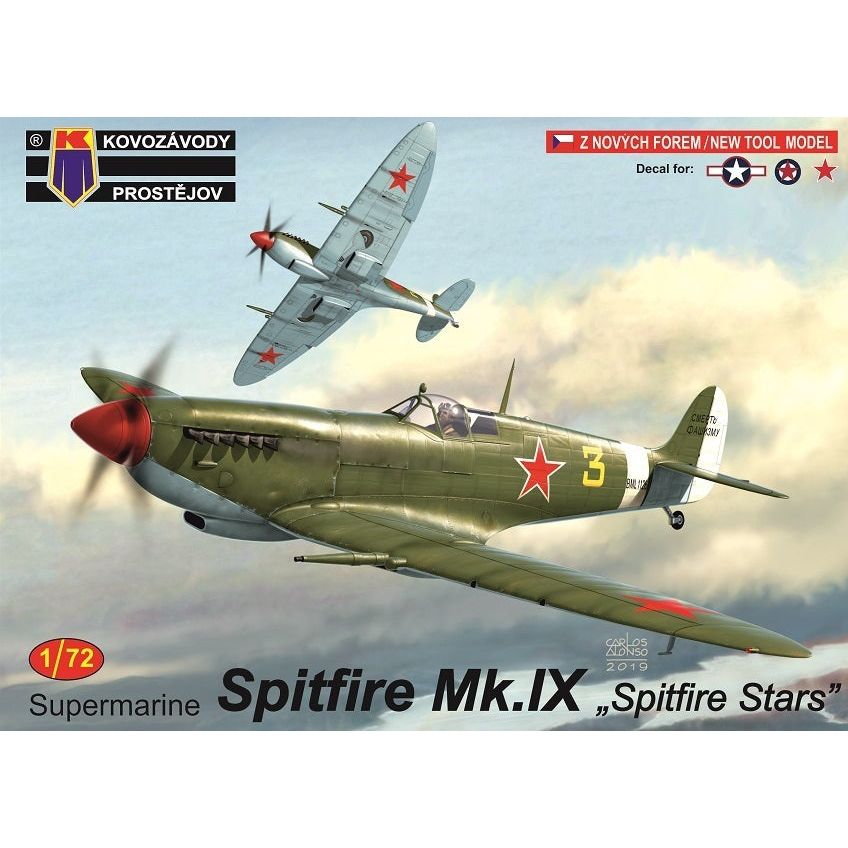 Kovozavody 1/72 Spitfire Mk.IX Spitfire Stars Plastic Model Kit