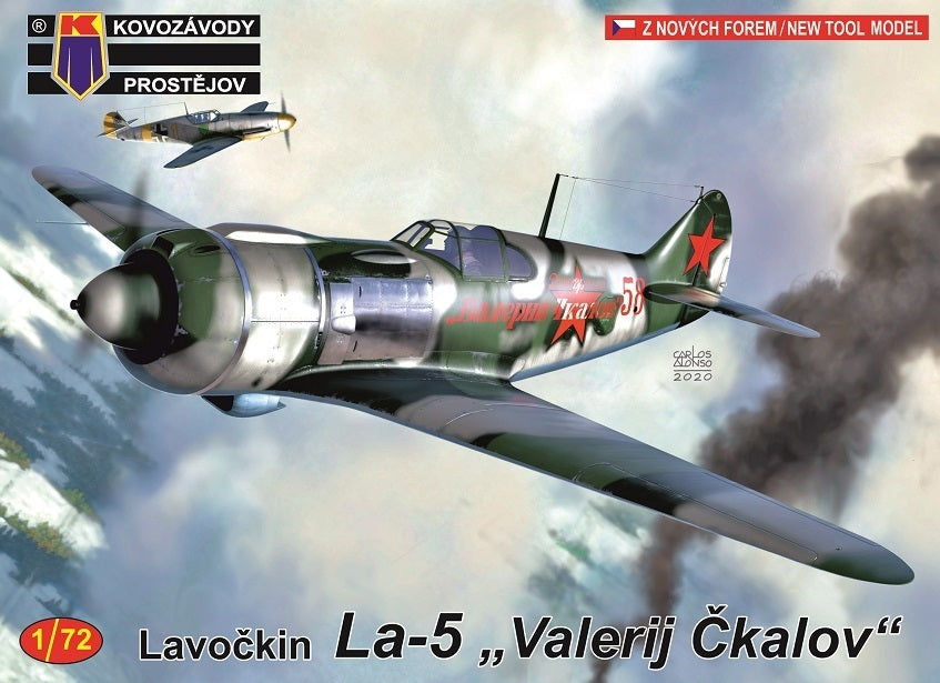 Kovozavody 1/72 La-5 Valerij Ckalov Plastic Model Kit