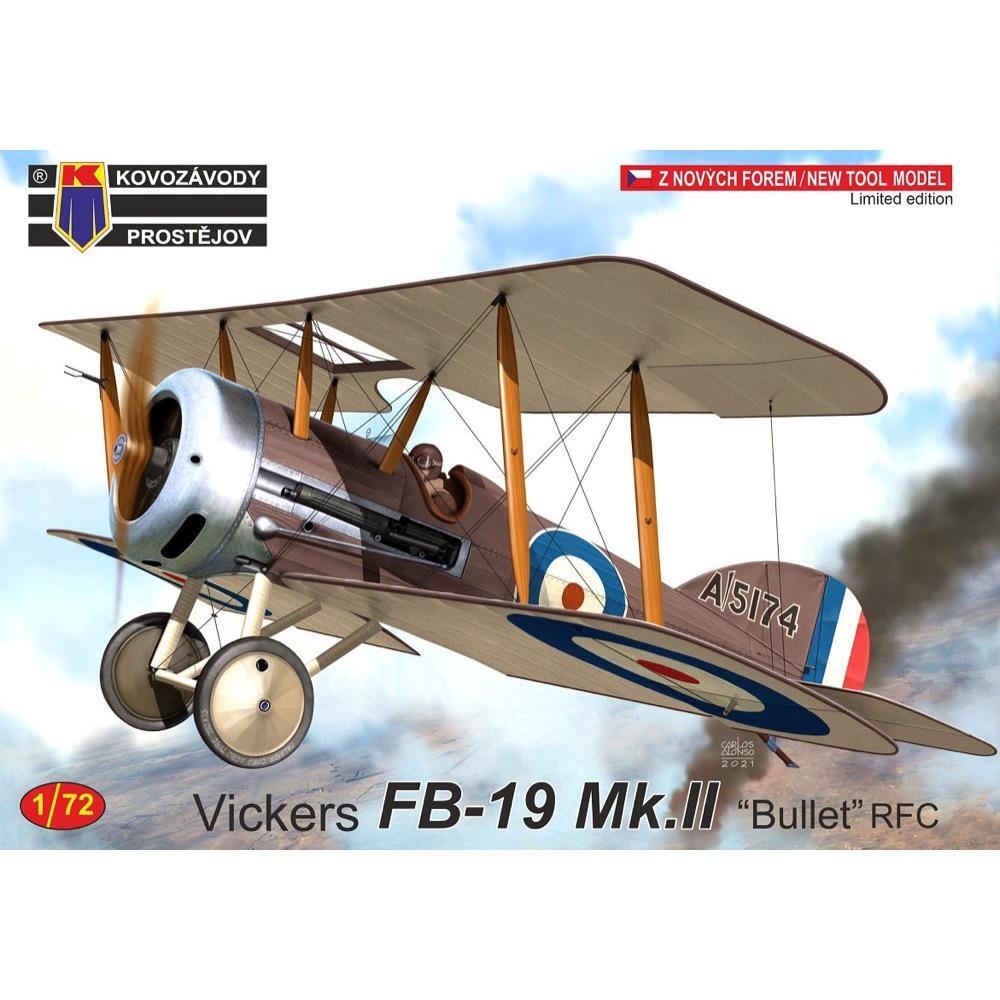 Kovozavody 1/72 Vickers FB-19 Mk.II "Bullet" RFC Plastic Model Kit