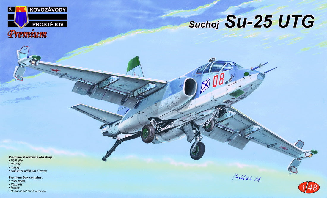 Kovozavody 1/48 Suchoj Su-25UTG Naval Trainer PUR, etch, mask Plastic Model Kit