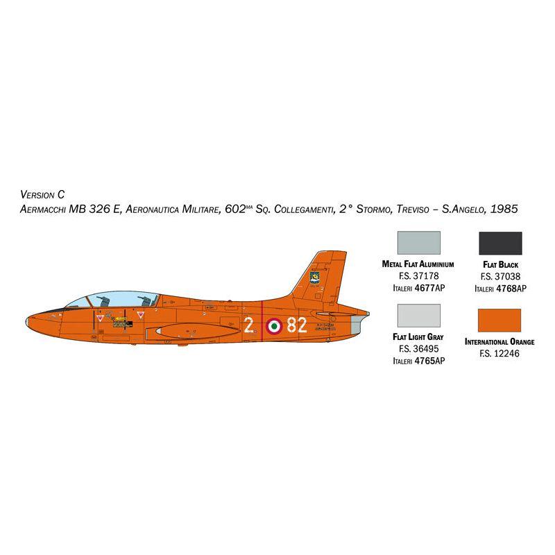 ITALERI 1/48 Aermacchi MB 326 with Super Decal Sheet