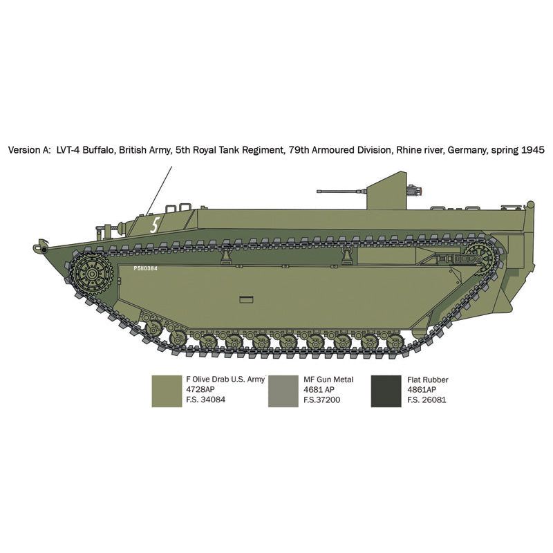 ITALERI 1/35 LVT-4 Water Buffalo (ETO)