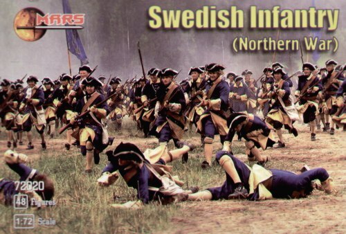 Mars 1/72 Swedish Infantry . Northern War. Plastic Model Kit