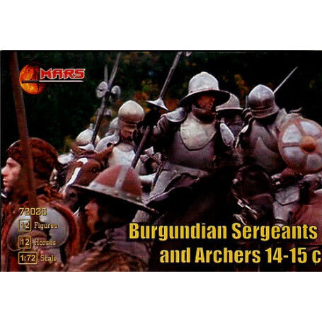 Mars 1/72 Burgundian Sergeants and Archers Plastic Model Kit