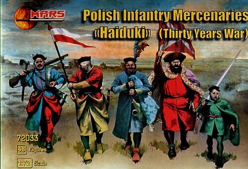 Mars 1/72 POLISH INFANTRY MERCENARIES - HAIDUKI Plastic Model Kit