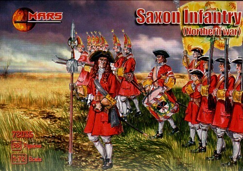 Mars 1/72 Saxon Army (56 figures) . Plastic Model Kit