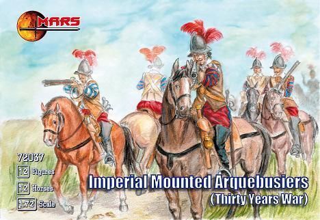 Mars 1/72 Thirty Years War Imperial mounted arquebusiers Plastic Model Kit