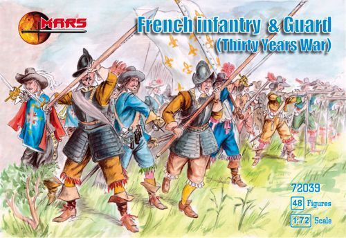 Mars 1/72 Thirty Years War French infantry and Guard Plastic Model Kit