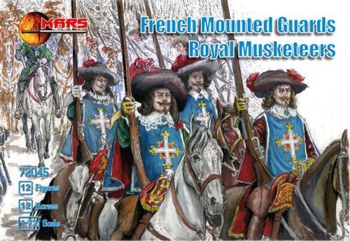 Mars 1/72 French mounted Guards royal musketeers Plastic Model Kit