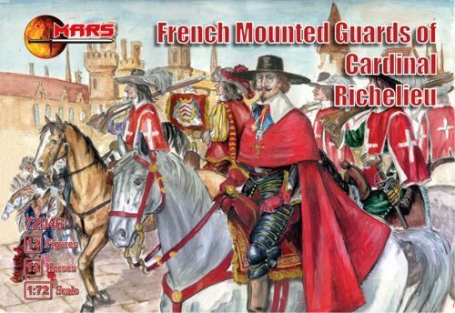 Mars 1/72 French mounted guards of Cardinal Richelieu Plastic Model Kit