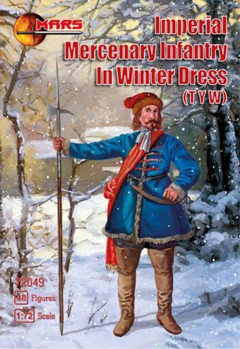 Mars 1/72 Imperial Mercenary Infantry in winter dress TYW Plastic Model Kit