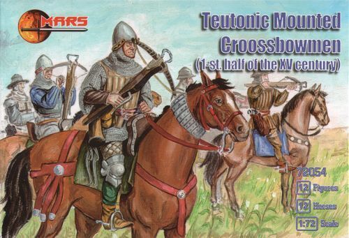 Mars 1/72 Teutonic Mounted Croossbowmen 1-st half of the XV century Plastic Model Kit