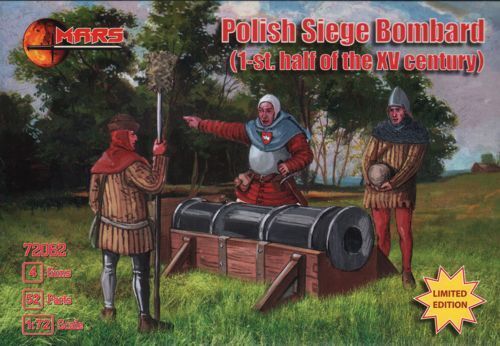 Mars 1/72 Polish Siege Bombard 1st half XV c Plastic Model Kit