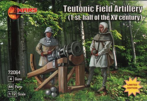 Mars 1/72 Teutonic Field Artillery 1st half XV c Plastic Model Kit