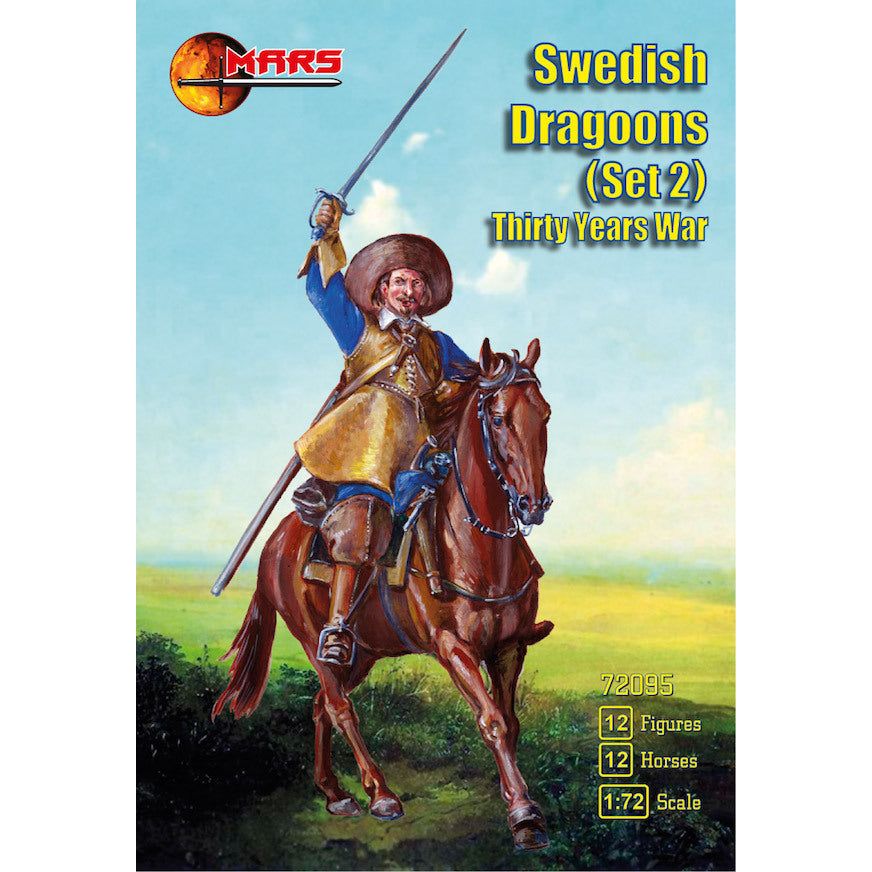 Mars 1/72 Swedish dragoons(Set 2) Thirty Years' War Plastic Model Kit