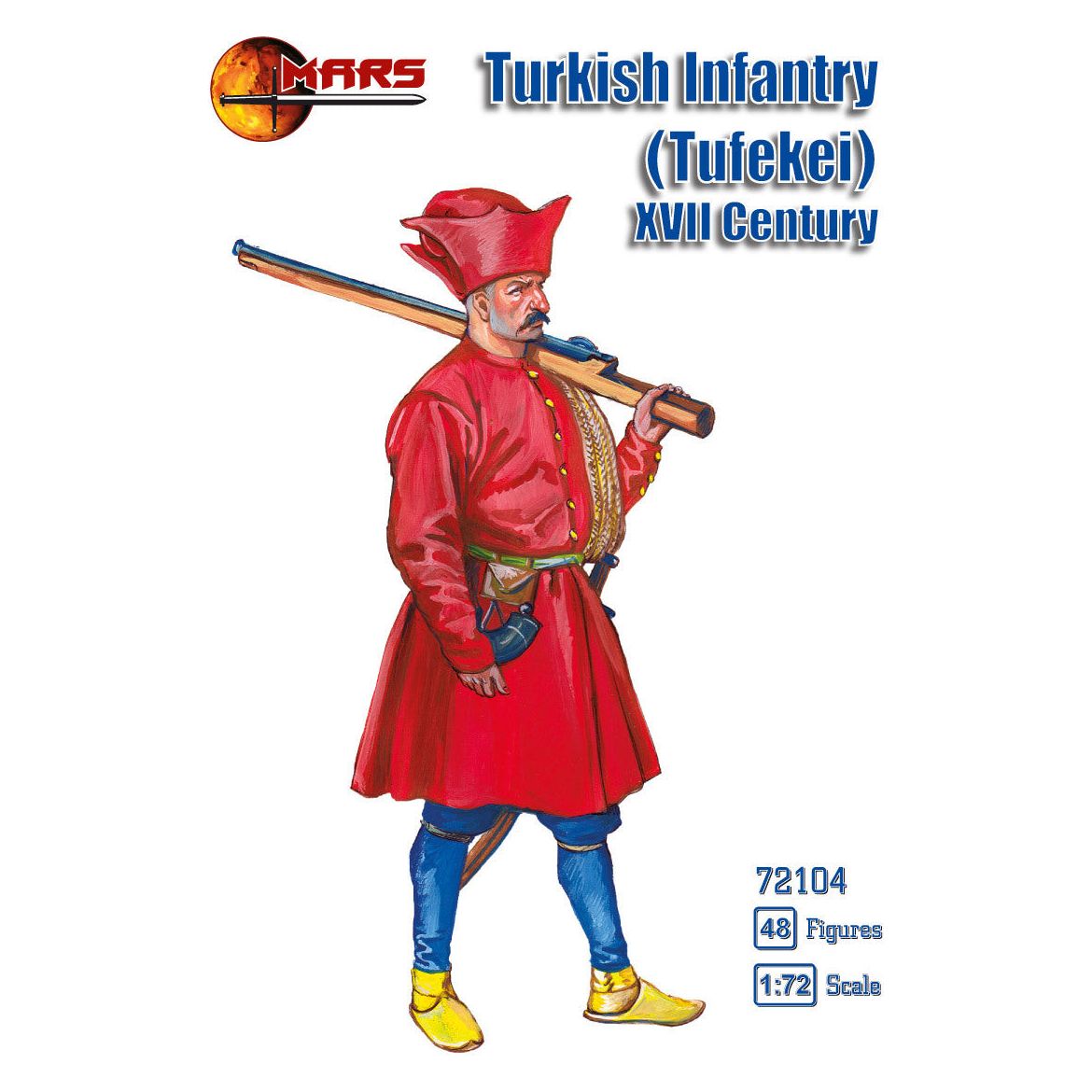 Mars 1/72 Turkish infantry Tufekei Plastic Model Kit