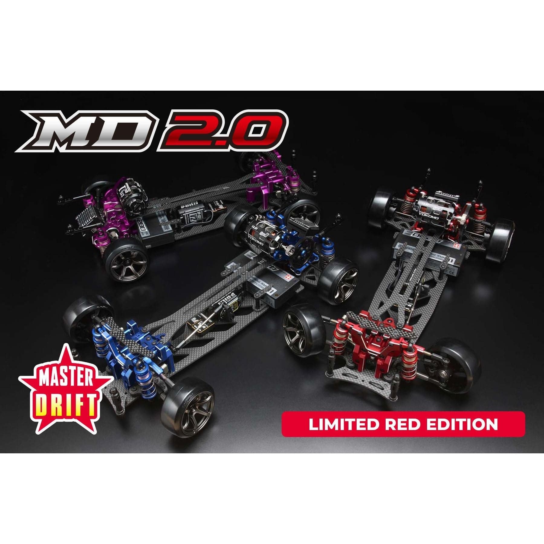 YOKOMO 1/10 Master Drift MD2.0 Kit (Red)Limited Edition