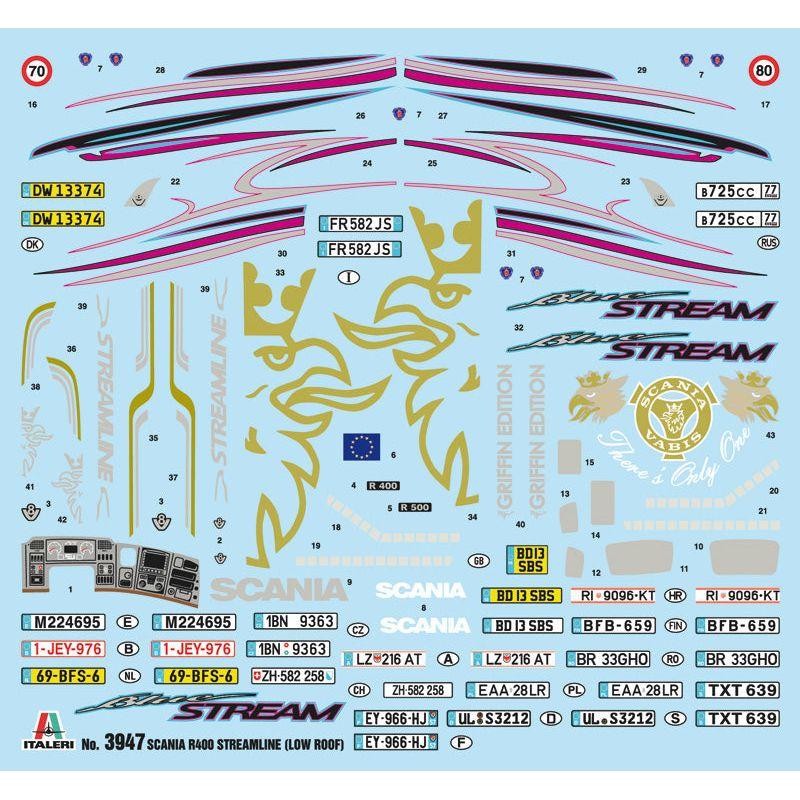 ITALERI 1/24 Scania R400 Streamline Flat Roof