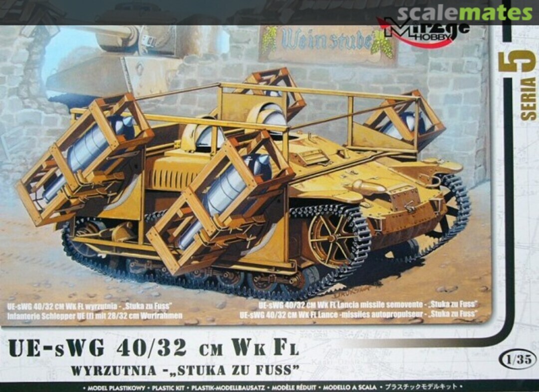 Mirage 1/35 UE-sWG 40/32cm Wk Fl Plastic Model Kit