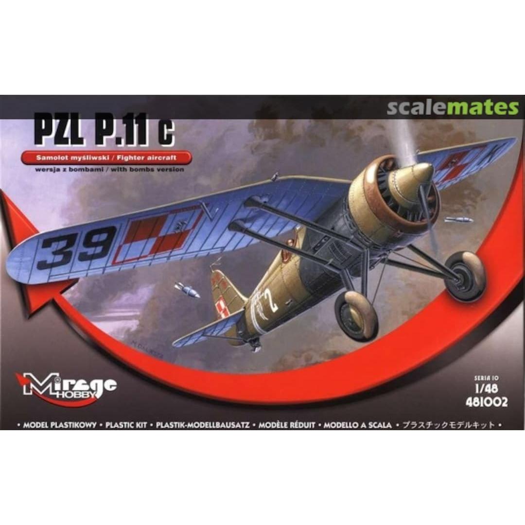 Mirage 1/48 PZL P-11c with bombs (with resin and photoetch) Plastic Model Kit