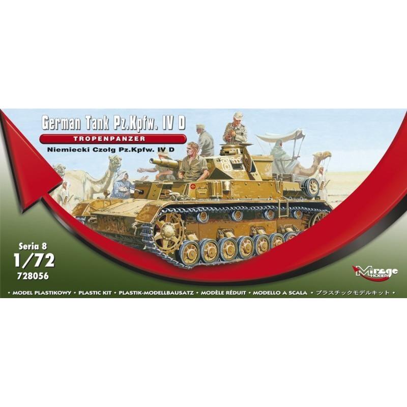 Mirage 1/72 German Tank Pz.Kpfw. IV Ausf. D â€˜Tropenpanzerâ€™ Plastic Model Kit