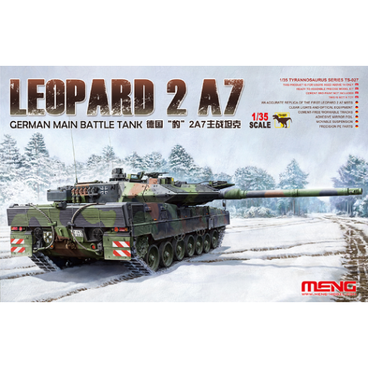 Meng 1/35 German Main Battle Tank Leopard 2 A7 Plastic Model Kit