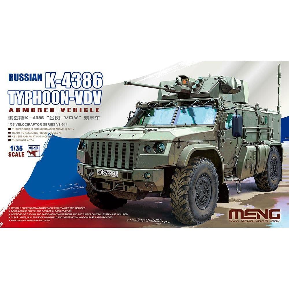 Meng 1/35 Russian K-4386 Typhoon-VDV Armored Vehicle Plastic Model Kit