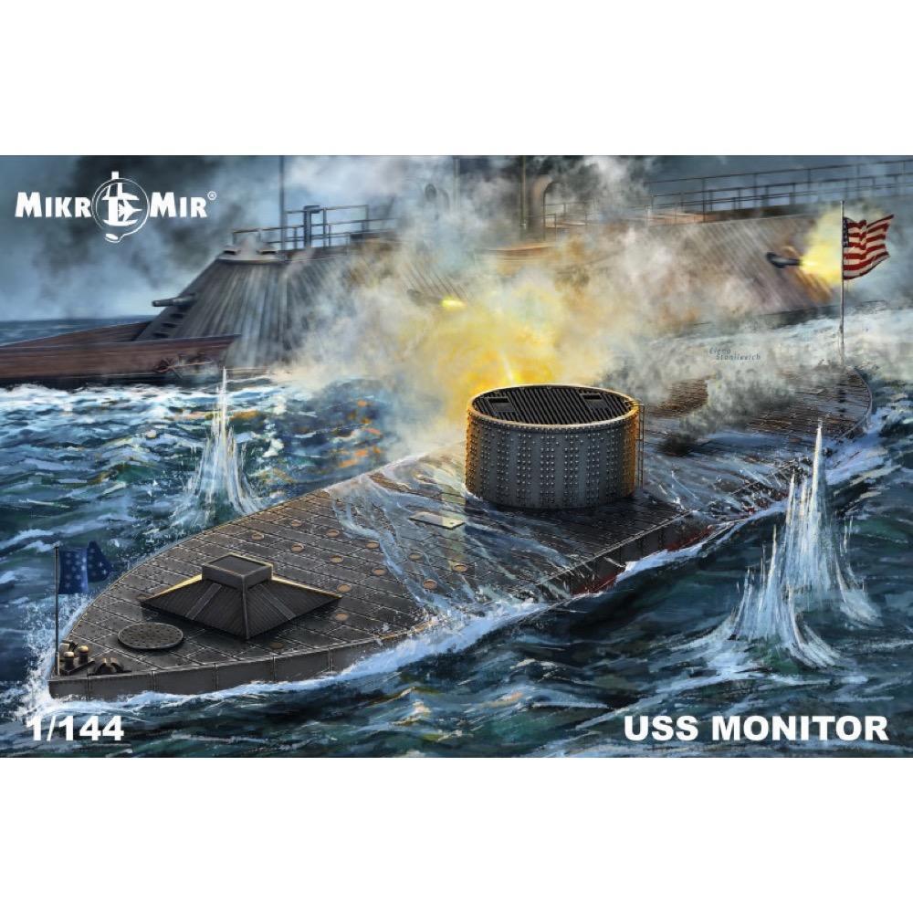 MikroMir 1/144 USS Monitor Plastic Model Kit