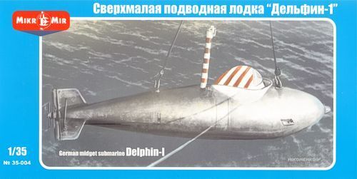 MikroMir 1/35 DELPHIN -1 German midget submarine Plastic Model Kit