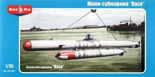 MikroMir 1/35 HASE - German MINI-SUBMARINE Plastic Model Kit