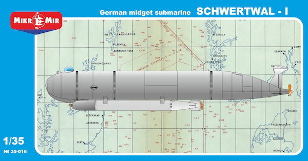 MikroMir 1/35 German midget submarine SCHWERTWAL-I Plastic Model Kit