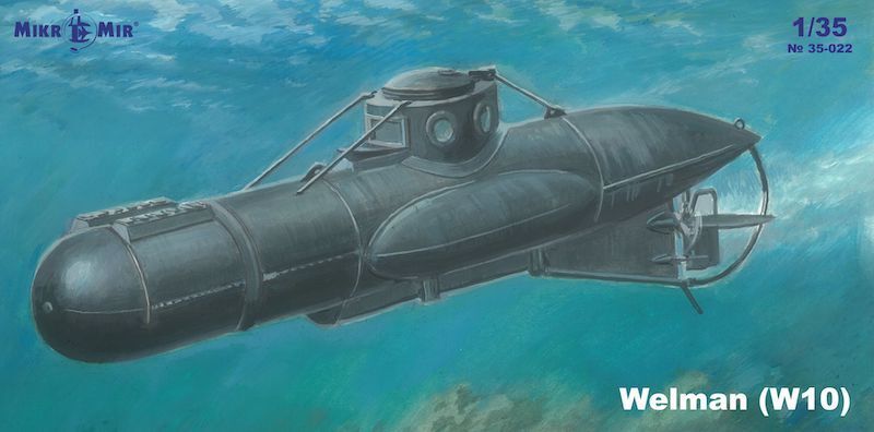 MikroMir 1/35 Submarine Welman W-10 Plastic Model Kit