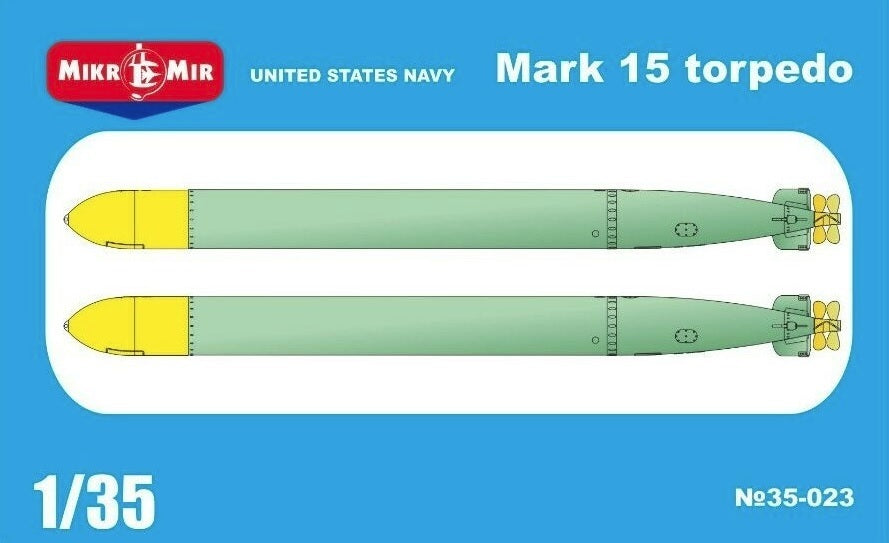 MikroMir 1/35 US Navy Mark 15 torpedo Plastic Model Kit [35-023 ]