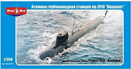 MikroMir 1/350 KASHALOT - SUBMARINE Plastic Model Kit