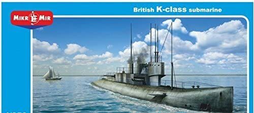 MikroMir 1/350 British K-class submarine Plastic Model Kit