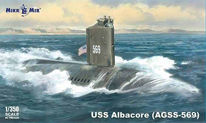 MikroMir 1/350 Albacore Plastic Model Kit