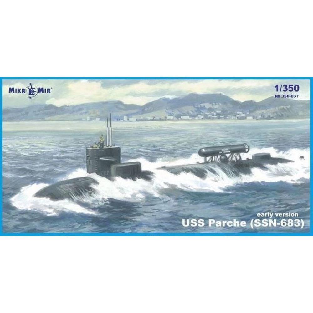 MikroMir 1/350 Submarine USS Parche Plastic Model Kit