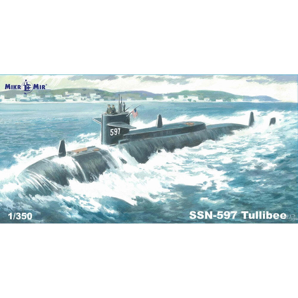 MikroMir 1/350 SSN-597 Tullibee Plastic Model Kit