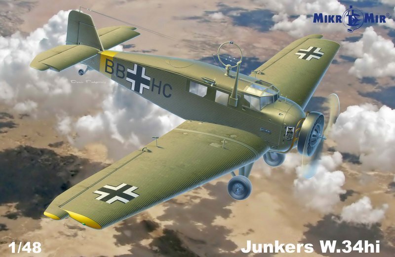 Mikromir 1/48 Junkers W.34hi Plastic Model Kit