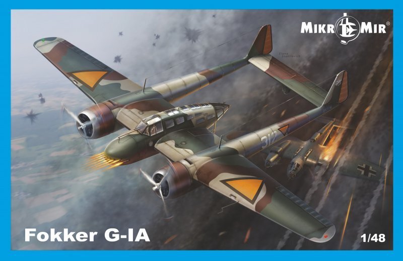 Mikromir 1/48 Fokker G1 Plastic Model Kit