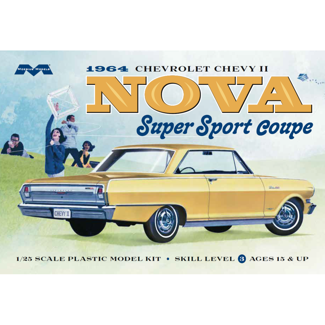 MOEBIUS 1/25 1964 Chevy Nova Super Sport Plastic Model Kit [2320]