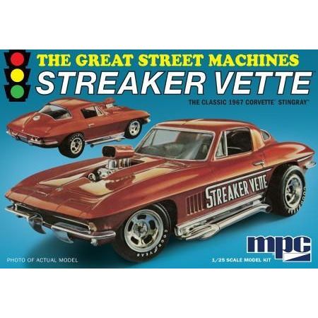 MPC 1/25 1967 Chevy Corvette Stingray "Streaker Vette" Plastic Model Kit