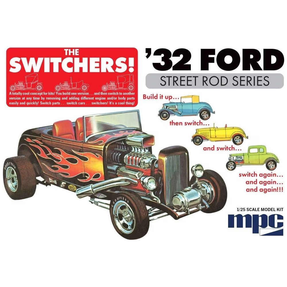 MPC 1/25 1932 Ford Switchers Roadster/Coupe Plastic Model Kit