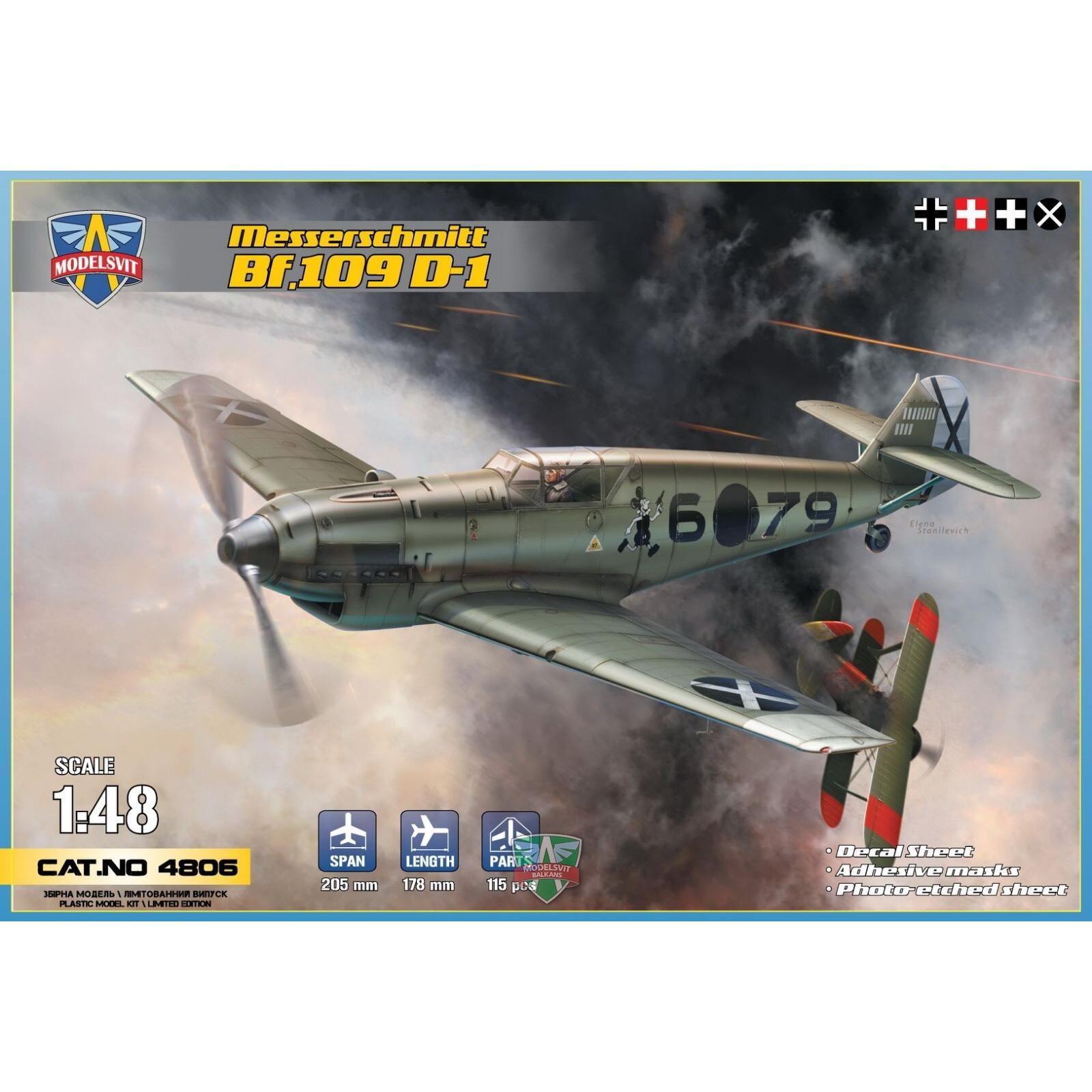 ModelSvit 1/48 Messershmitt Bf.109 D-1 Plastic Model Kit